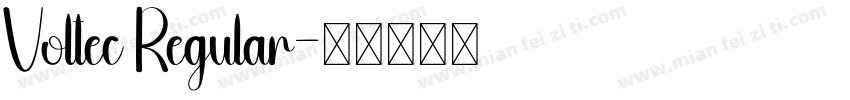 Voltec Regular字体转换